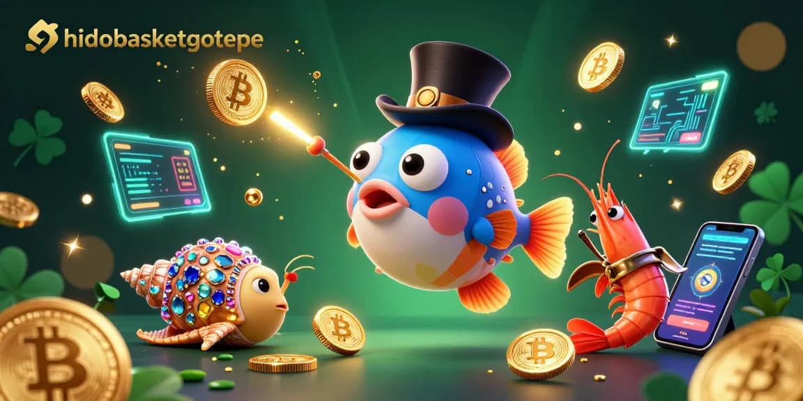 Engage in thrilling casino play with hidobasketgoztepe's dynamic 3D cartoon illustration of vibrant sea characters.