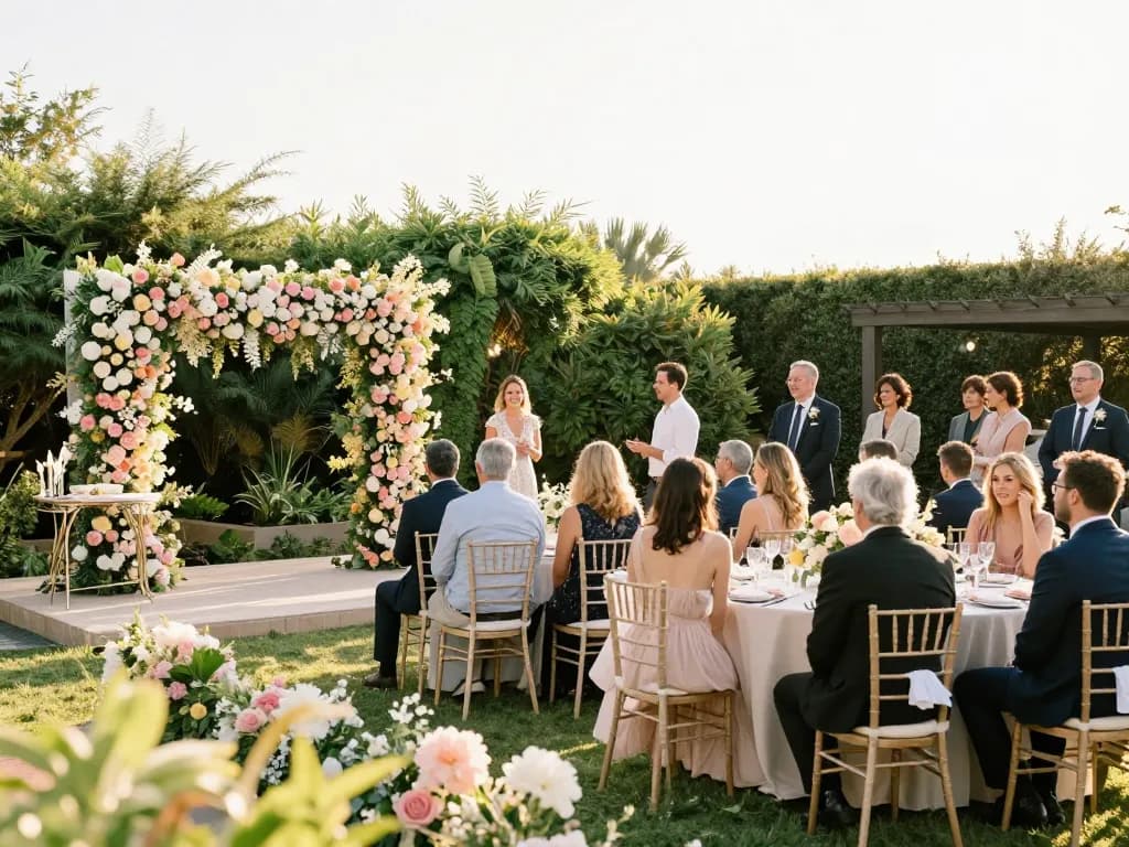 Elegant wedding backdrop setting enhancing bestweddingbackdrops for beautiful outdoor ceremonies.