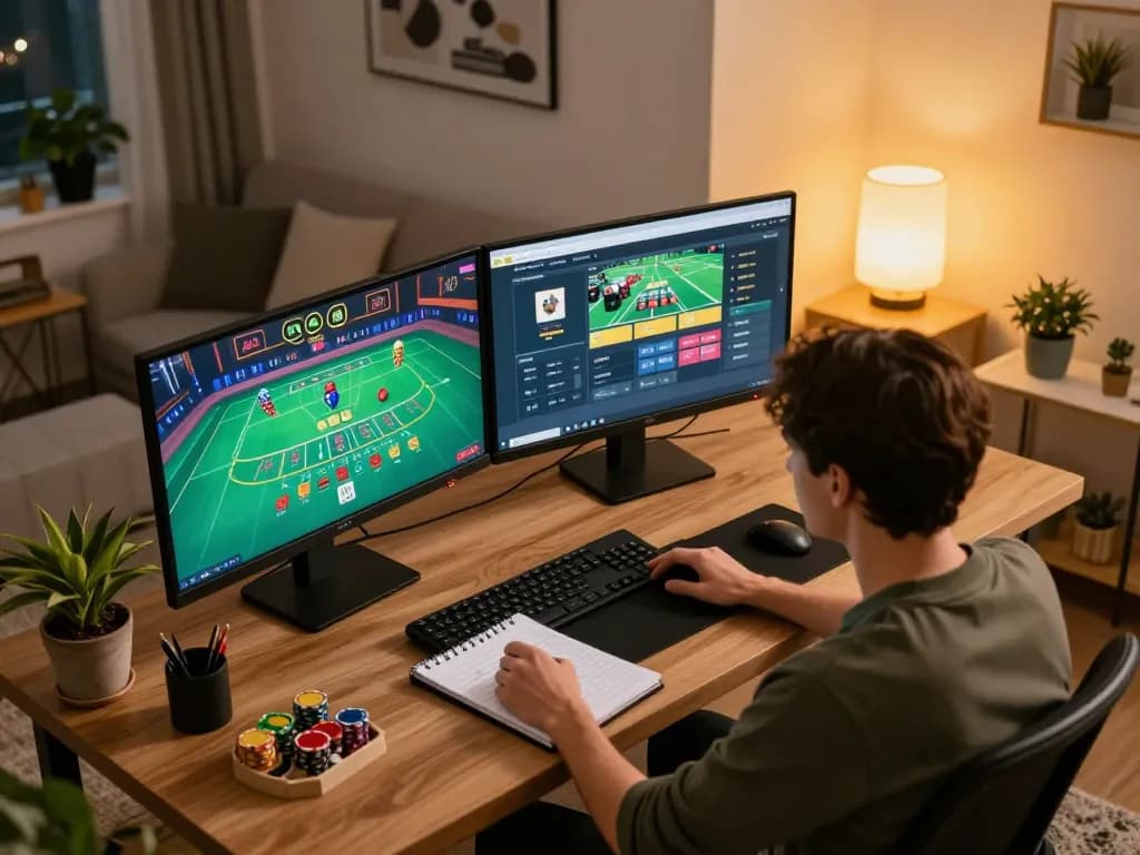 girlmeetsformosa player engaging in strategic online blackjack from a stylish home setup