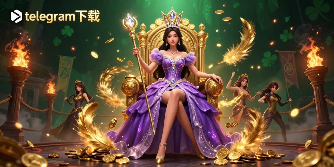 体验令人兴奋的游戏玩法，telegram下载展现了一位华丽的亚洲美女和动态的赌场元素。