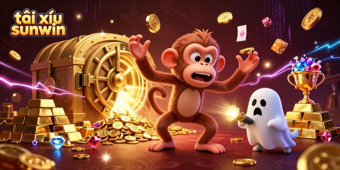 Engage in the thrilling gameplay of tài xỉu sunwin within a captivating haunted casino setting.