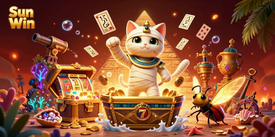 Engage with Sun Win, a thrilling gaming experience featuring dynamic casino visuals and ancient Egyptian themes.