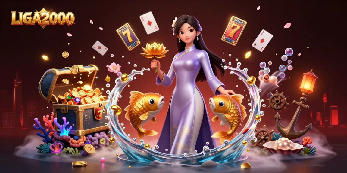 Rasakan dunia kasino LIGA2000 yang penuh warna dengan gulungan slot yang menarik dan grafis mewah