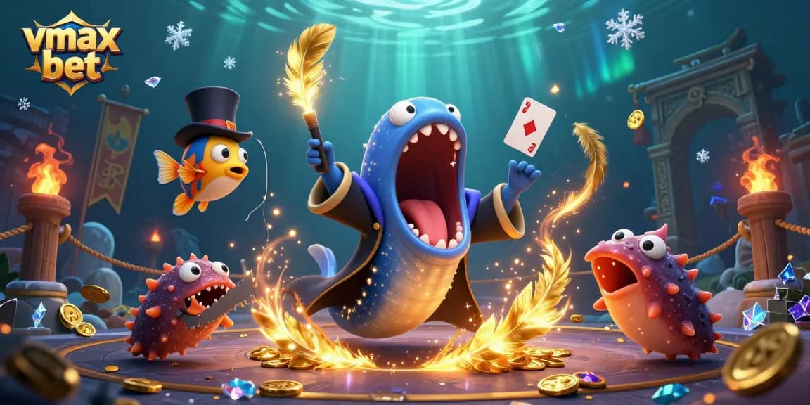 Experience vmax bet with vibrant 3D underwater casino action featuring unique sea creatures.