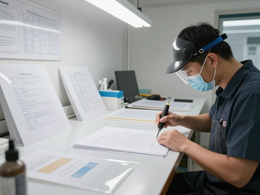 bóc plastic restoration process with expert technician in modern workshop