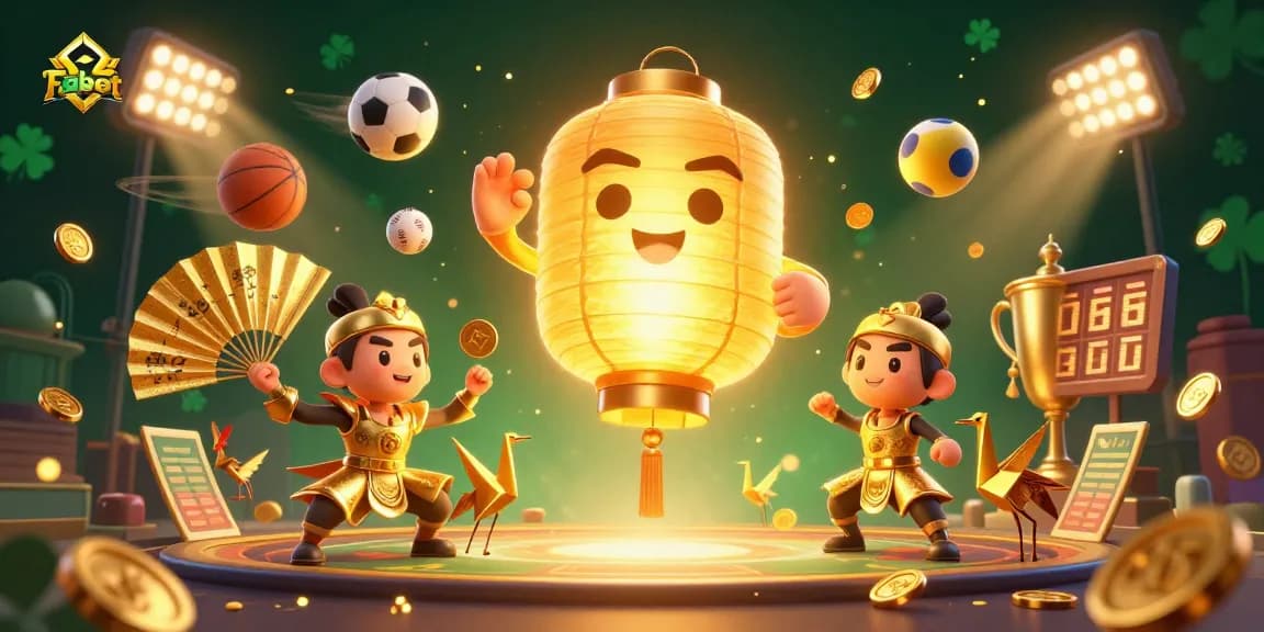 Engage with Fabet's vibrant online casino world featuring dynamic sports elements and shimmering golden motifs.