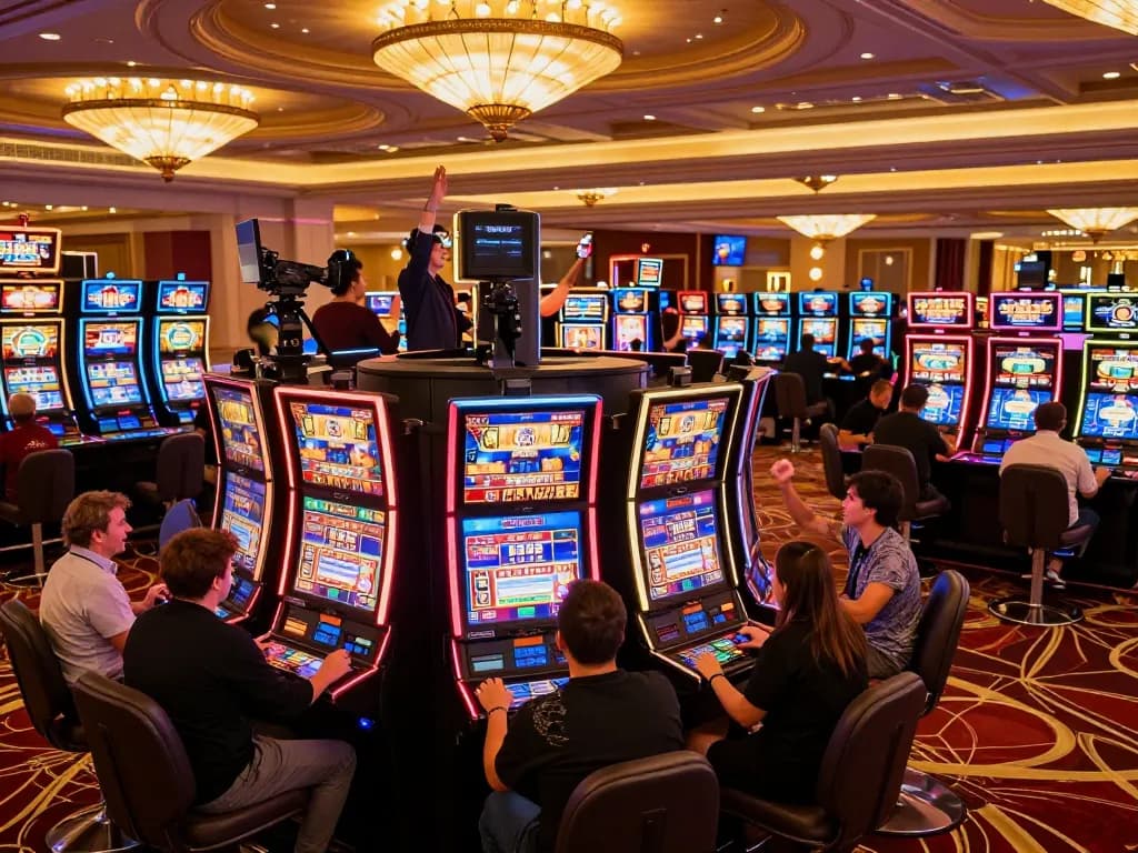 Engaged players celebrating wins while enjoying vibrant slots at 789clubgo casino
