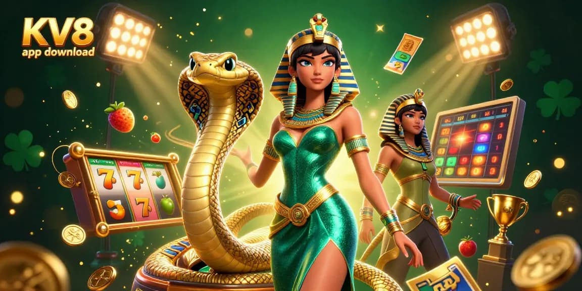 Experience the excitement with KV8 app download, featuring vibrant casino elements and dazzling games.