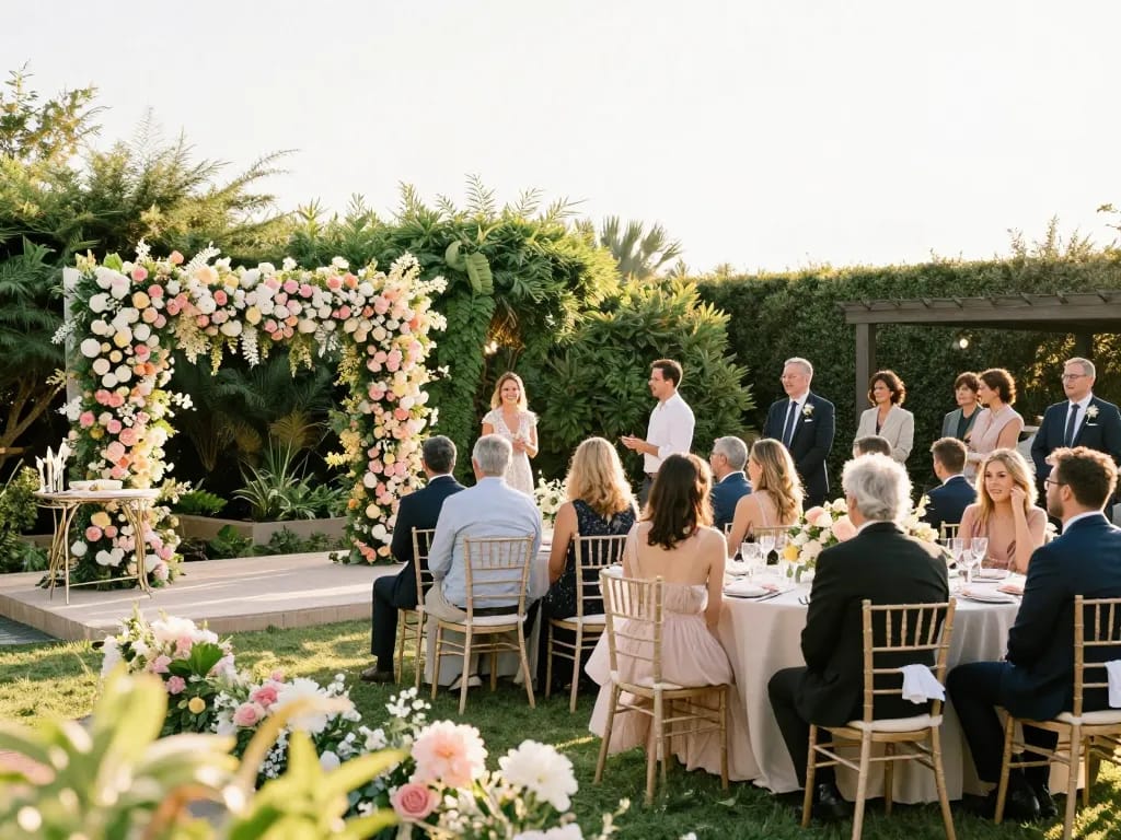 Elegant wedding backdrop setting enhancing bestweddingbackdrops for beautiful outdoor ceremonies.