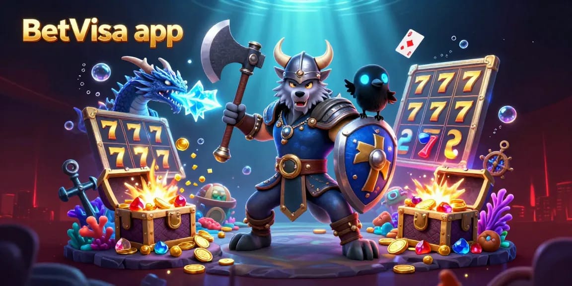 Engage with the thrilling BetVisa app for immersive casino gameplay featuring vibrant game elements.