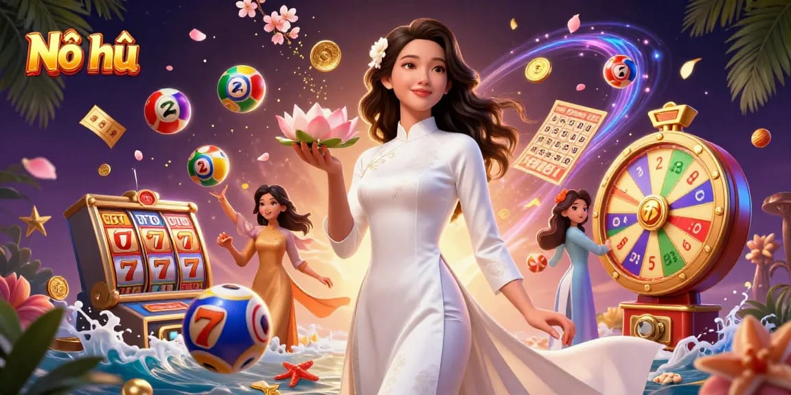 Win big with Nổ hũ slots in a vibrant, dynamic casino scene filled with excitement and opportunity.