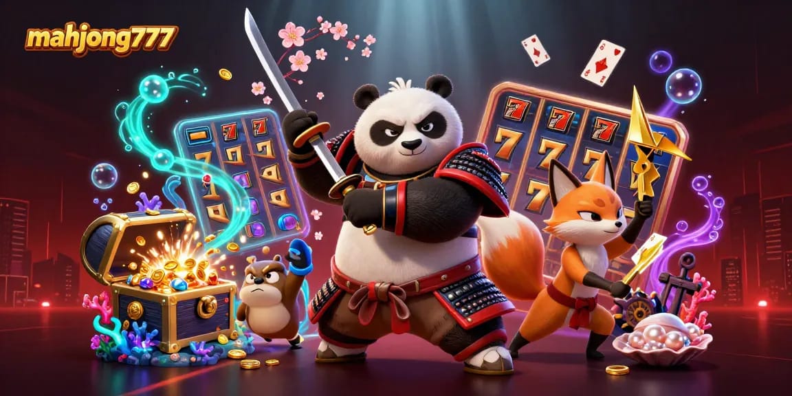 Experience thrilling gameplay with mahjong777 amidst dynamic slot reels and vibrant characters.