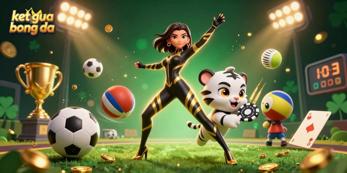 Engage in live sports thrills with ket qua bong da as a stunning character captures the excitement of betting.