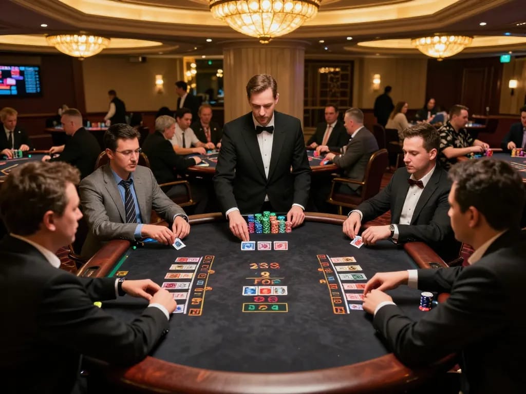Players at donkeyotdenver engaged in a live dealer blackjack game with intense focus.