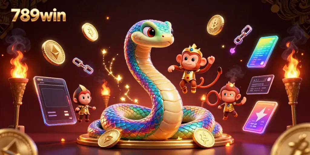 Experience thrilling wins at 789win with vibrant games and magical characters in a vibrant casino setting.