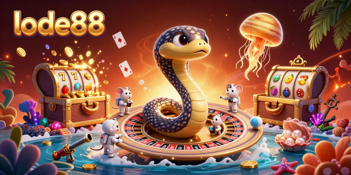 Place bets with lode88 in an immersive 3D casino scene featuring vibrant characters and game elements.