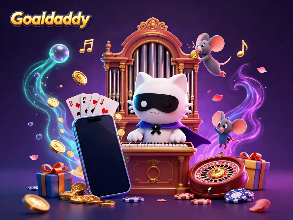 Experience Goaldaddy’s vibrant world of live casino action with 3D characters amidst dynamic gaming elements.