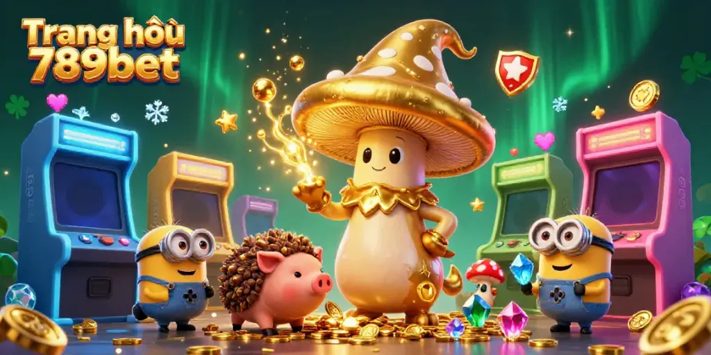 Spin to win on Trang chủ 789bet, as vibrant characters and golden magic create an engaging casino experience.
