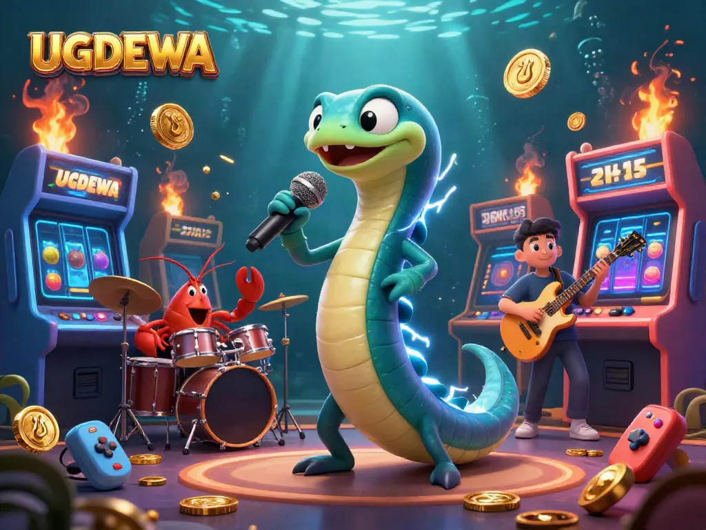Experience the thrilling UGDEWA underwater casino with an electric DJ eel performance.