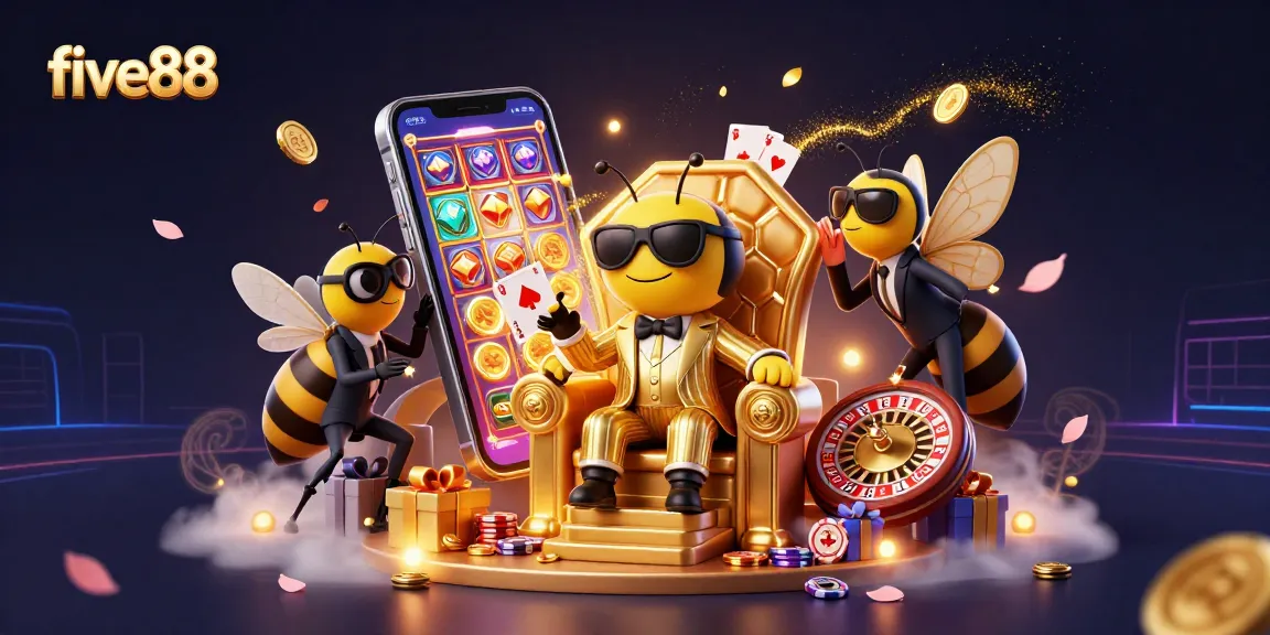 Experience thrilling gameplay with five88 as a bumblebee mob boss rules the casino realm