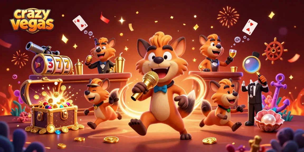 Experience the thrill of crazyvegas with hyenas in a vibrant casino atmosphere.