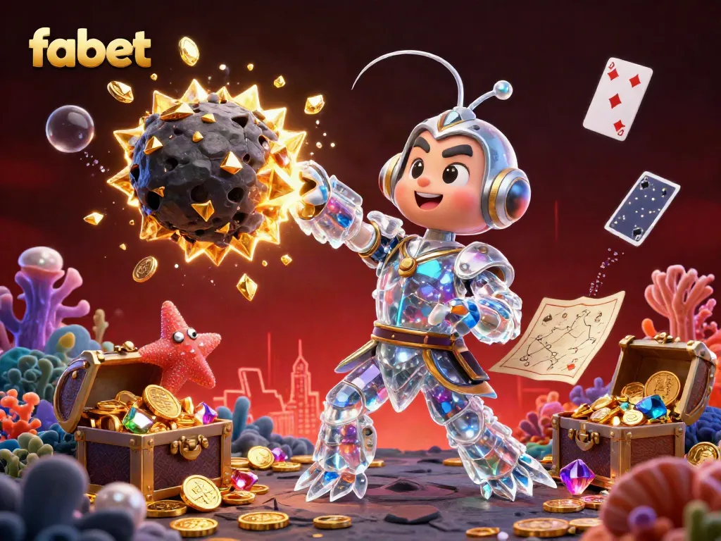 Witness the galactic samurai mantis shrimp in action at fabet's explosive treasure scene, capturing the essence of thrilling gambling.