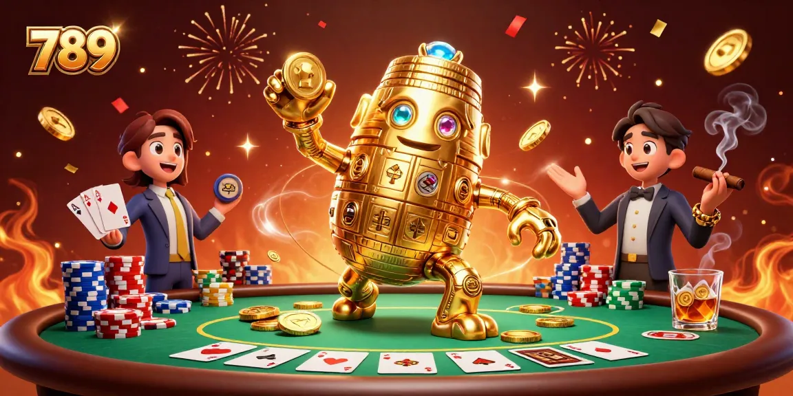 Experience thrilling poker action with 789's dynamic gaming elements and vibrant casino atmosphere.