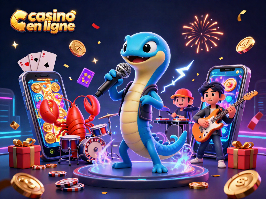 Jouez à des jeux dans un casino en ligne et gagnez gros avec des machines à sous colorées.