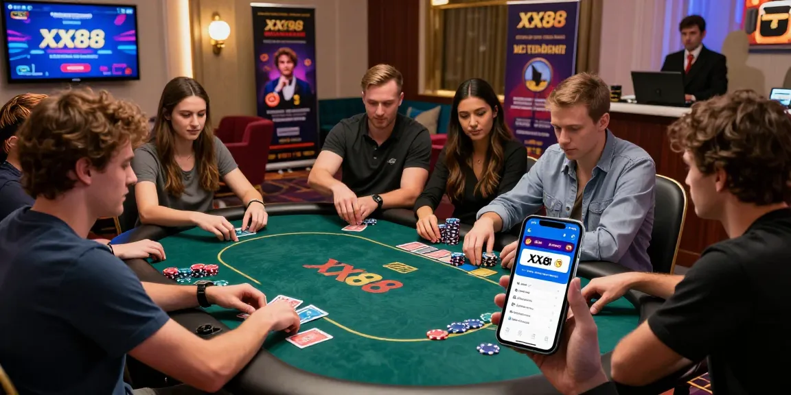 Players enjoying games on the XX88 platform with vibrant gaming atmosphere and promotional highlights.