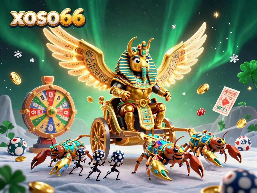 Experience winning with xoso66 in an exciting 3D lottery scene showcasing vibrant characters and game elements.