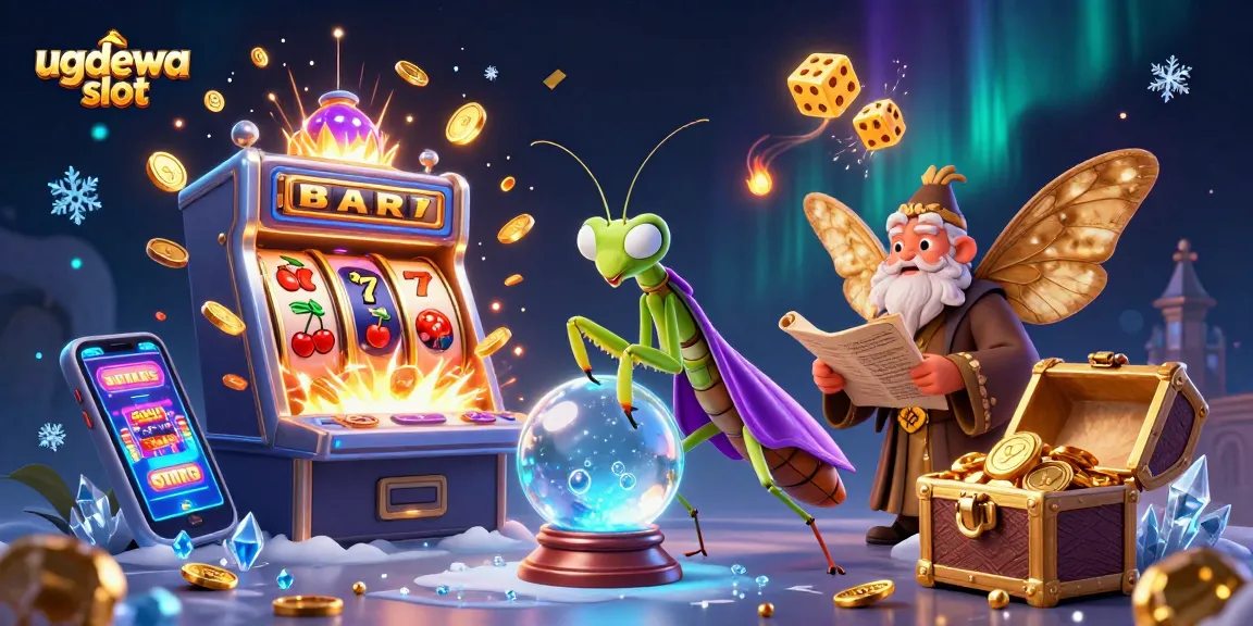 Engage with the exciting ugdewa slot experience featuring a dynamic 3D casino illustration.