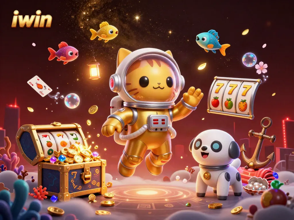 Win exciting rewards with iwin's vibrant 3D casino adventure featuring thrilling slot elements.