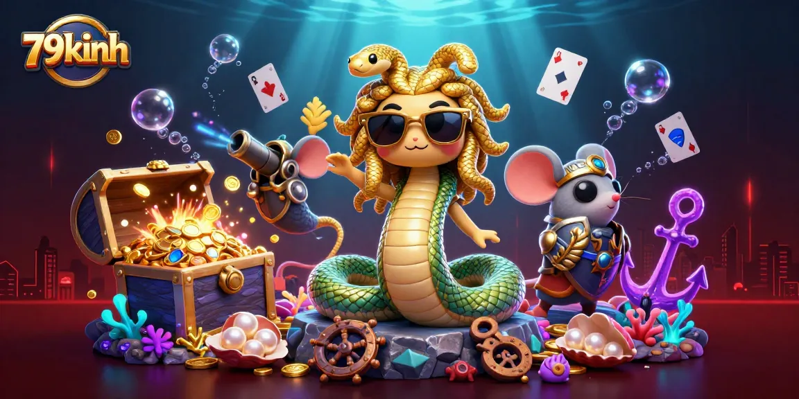 Join the excitement of 79kinh with Medusa and friends while immersing in a vibrant casino scene.