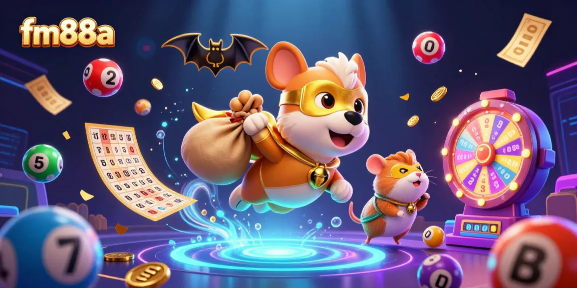 Engage in thrilling gameplay with fm88a as a superhero dog delivers riches amidst colorful casino elements.
