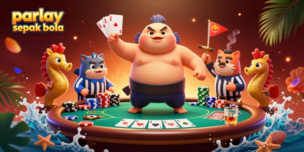 Engage in parlay sepak bola with vibrant 3D casino characters and dynamic elements.