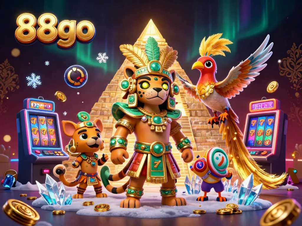 Experience thrilling slots at 88go with vibrant colors and dynamic characters showcasing casino excitement.