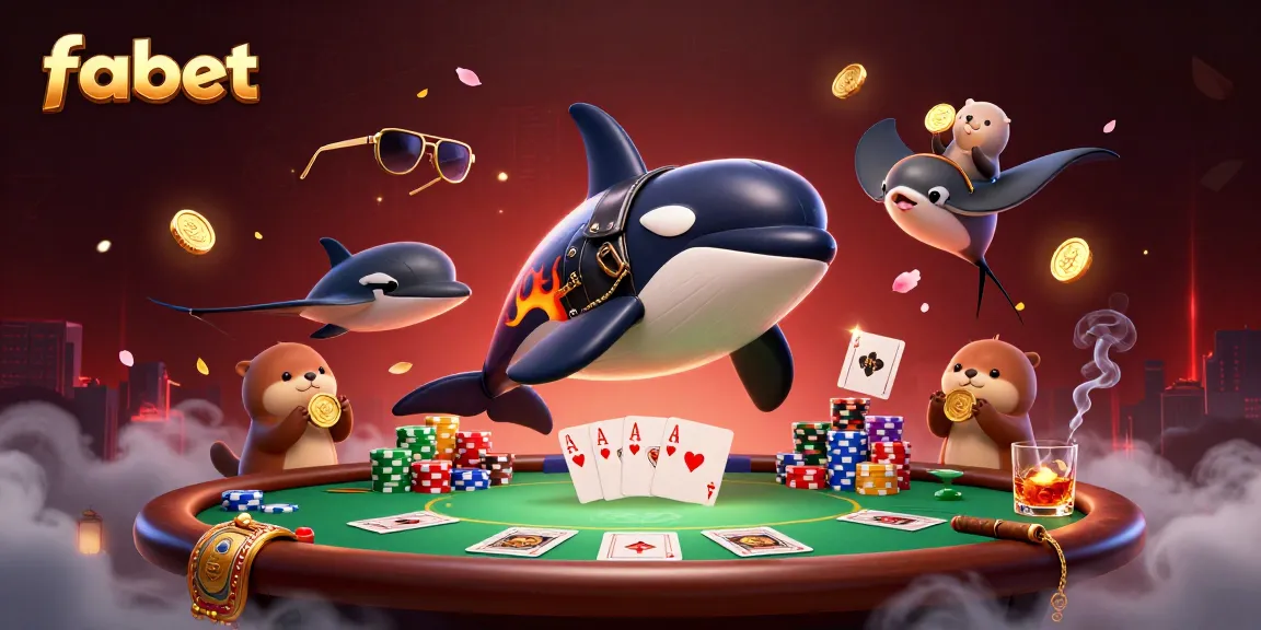 Experience fabet's thrilling atmosphere with a vibrant casino scene engaging characters and lively elements.