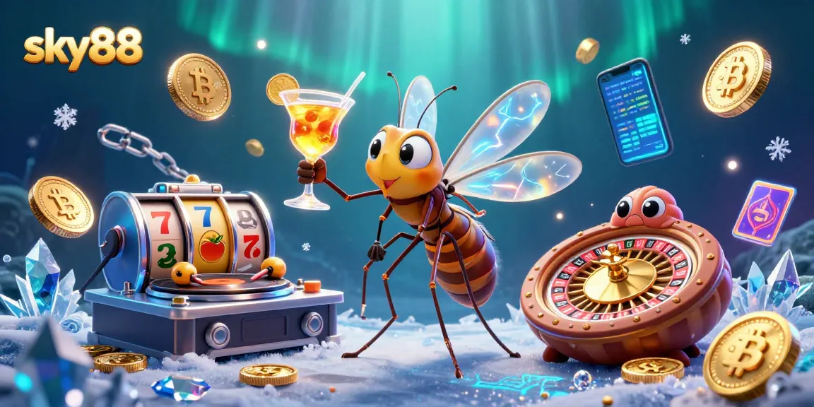 Experience the excitement of the sky88 casino with vibrant 3D characters and gaming elements.