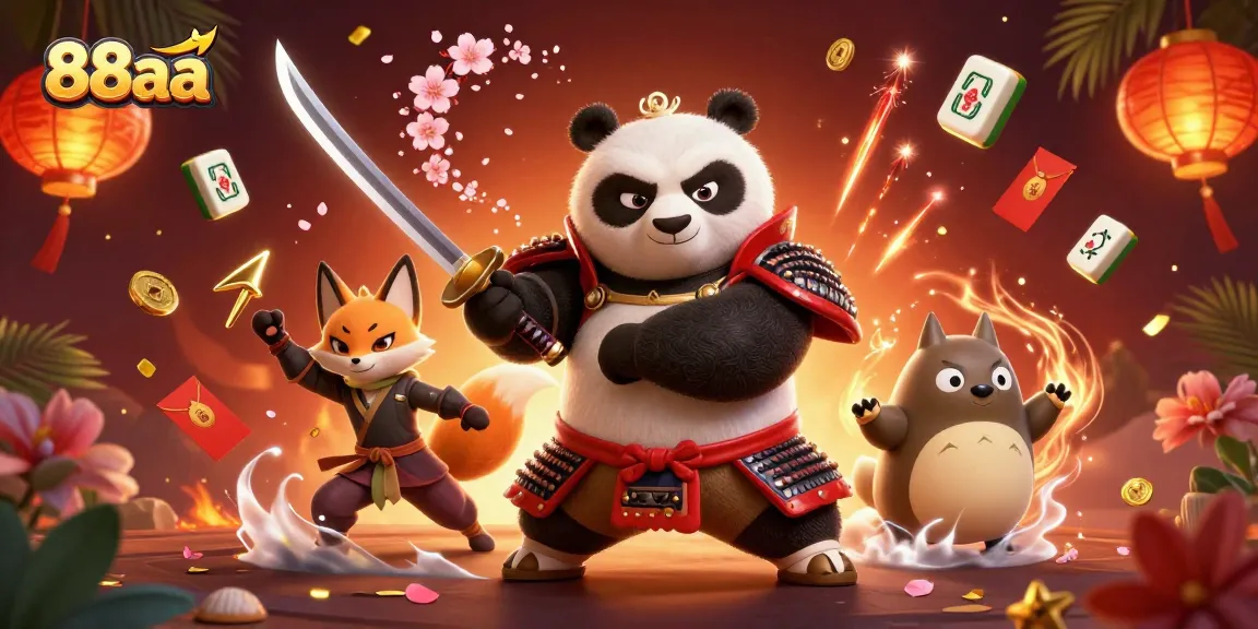 Engage in thrilling adventures with 88aa as the samurai panda and ninja fox revolutionize your gaming experience.