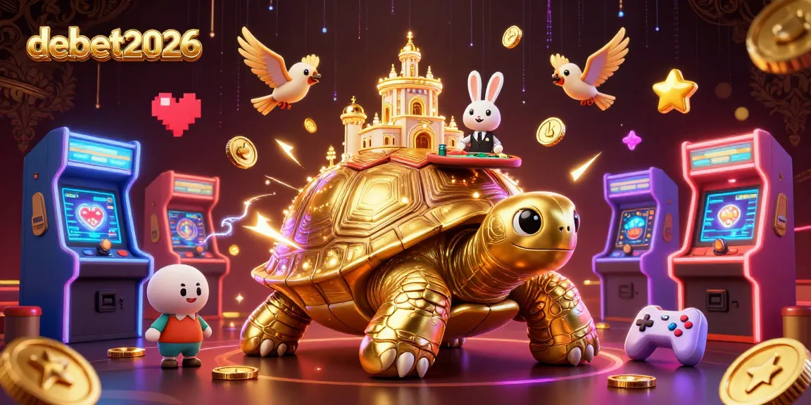 Experience thrilling gameplay with debet2026's interactive casino adventure featuring a golden tortoise.