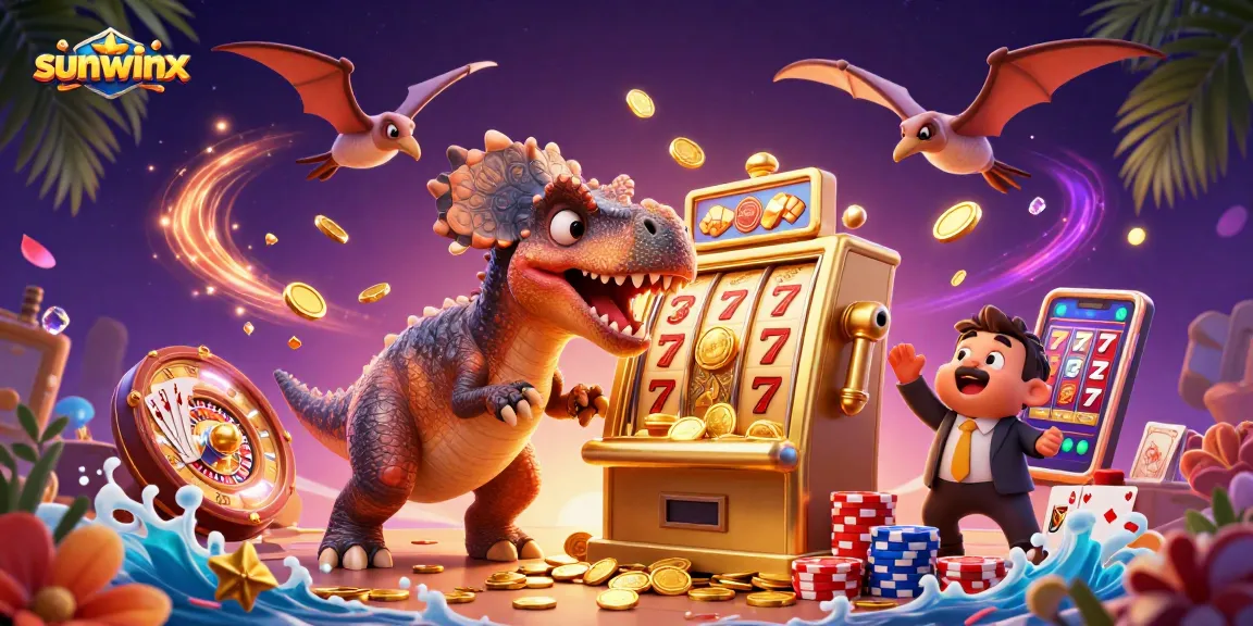 Engaging scene with sunwinx characters showcasing a jackpot moment at a vibrant casino.