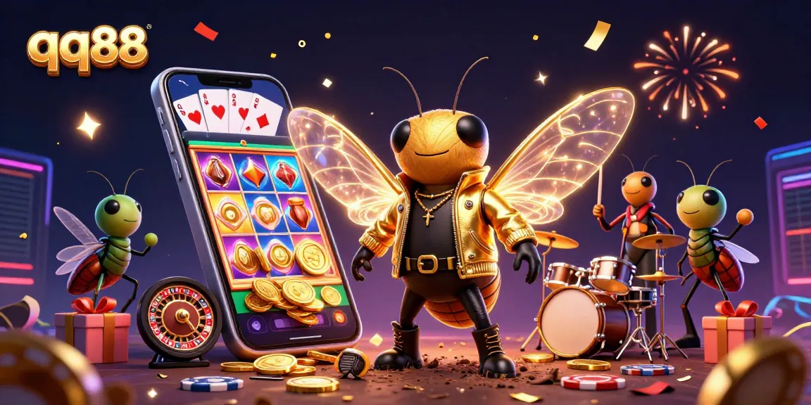 Experience the thrill at qq88 with vibrant casino action featuring the rock star cicada.