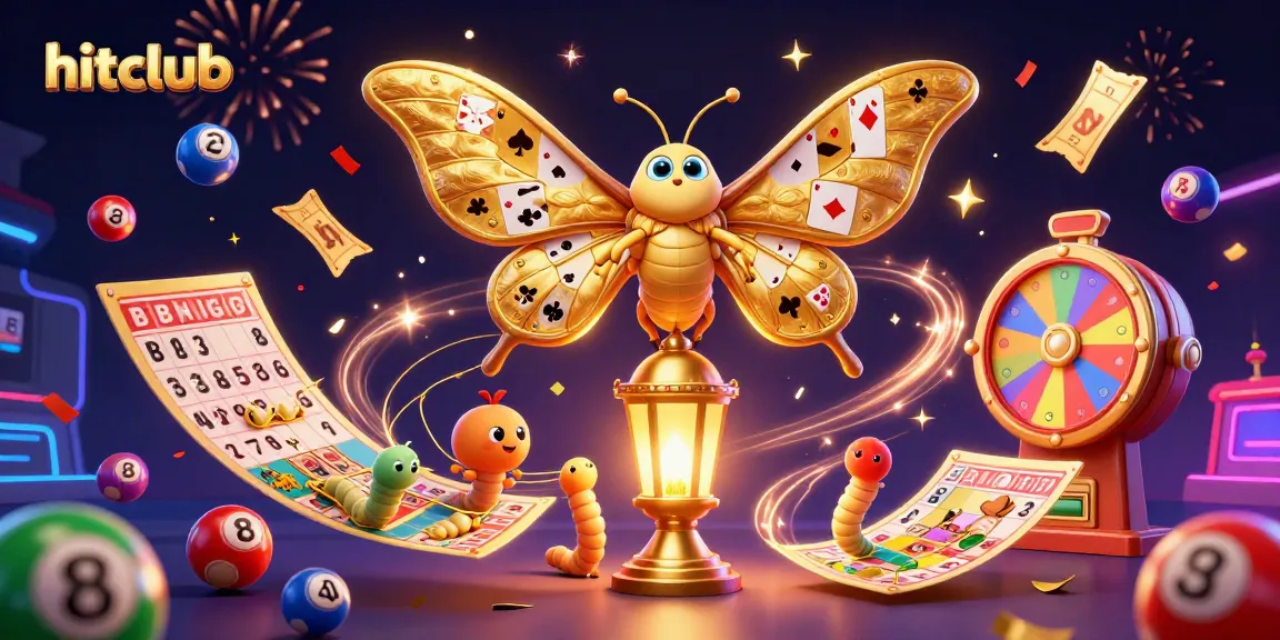 Engage in thrilling lottery experiences with hitclub as vibrant balls and golden tickets soar.