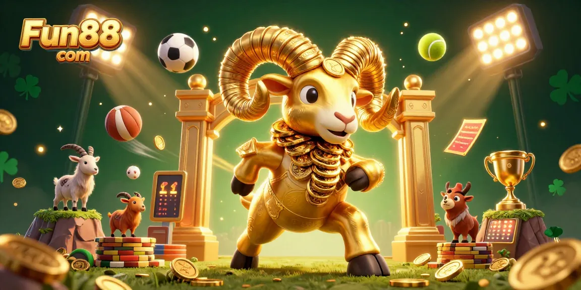 Experience exciting sports betting action with Fun88 com's dynamic casino illustration