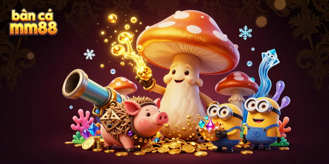 Engage in the colorful world of bắn cá mm88 with enchanting characters and treasure-filled elements.