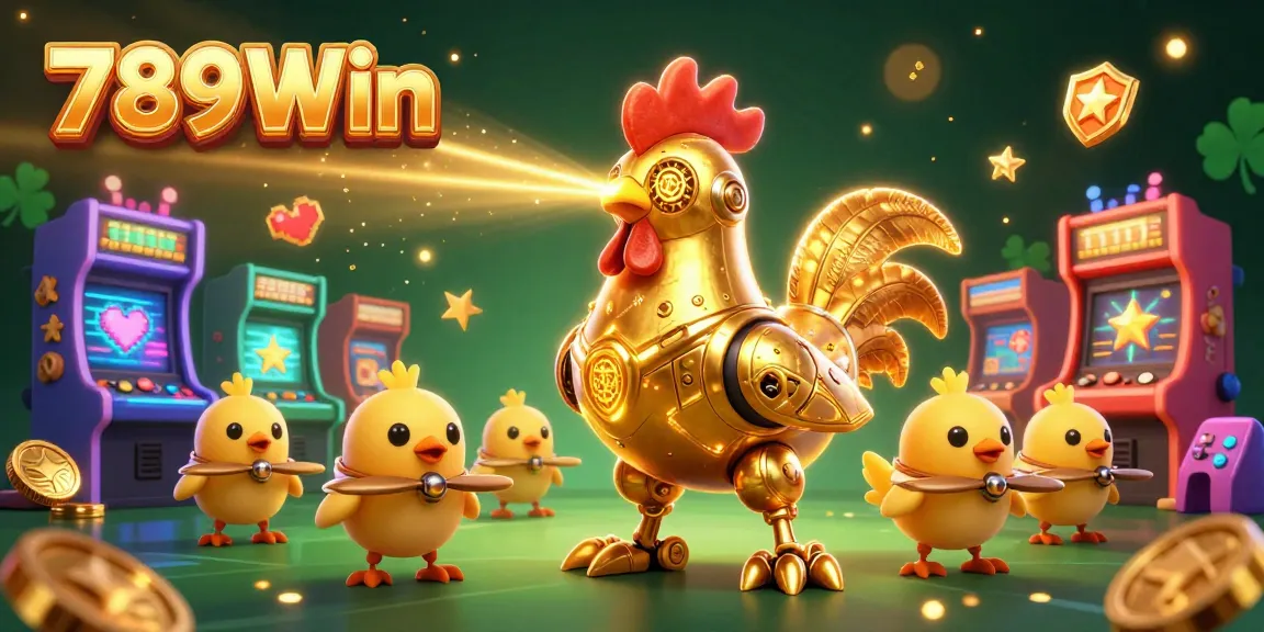 Experience endless excitement with 789Win's vibrant casino illustration showcasing gaming fun and golden rewards.